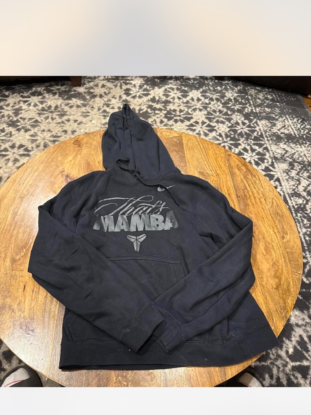 Nike Black 'Mamba' Hoodie with Script Logo